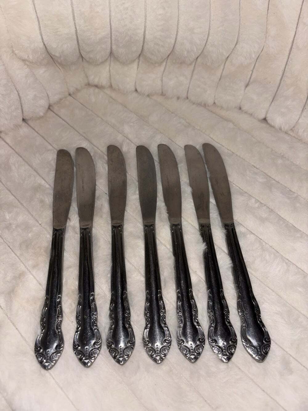 Vintage Northland Oneida "Carolina" Stainless Korea Dinner Knives - Set of 7